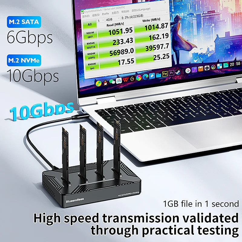 Blueendless 4 bay m2 SSD docking station