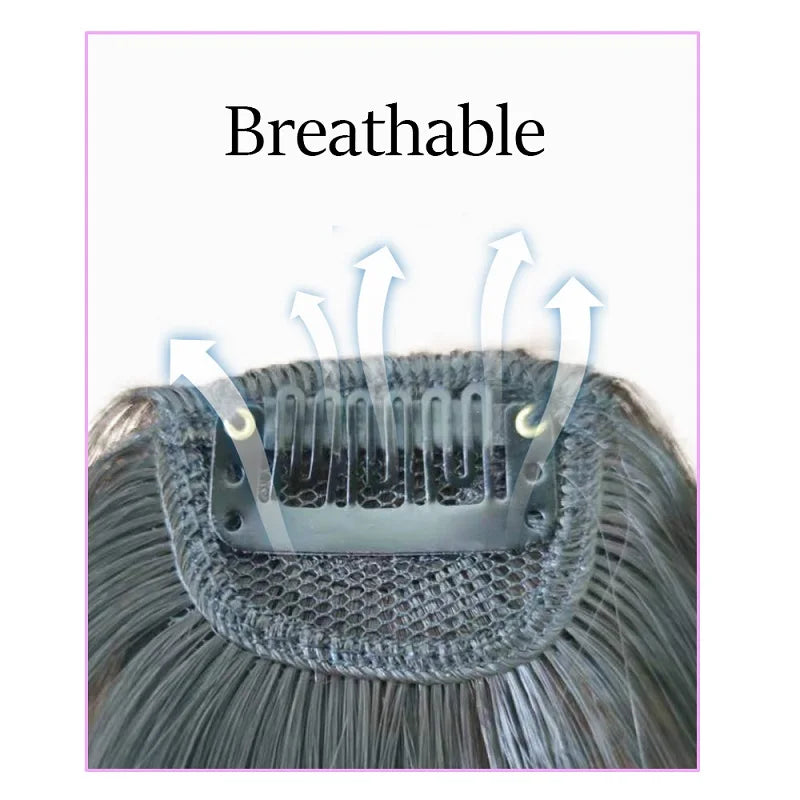 Synthetic Fake Invisible Air Bangs Hair Extension
