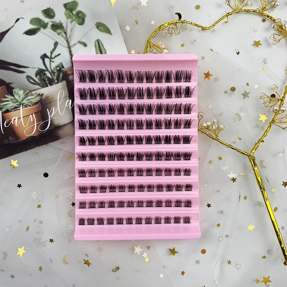 MIAOJIE Lash Clusters 120pcs Cluster Lashes 8-16mm