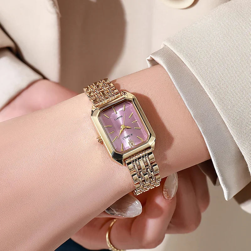 2025 Hot Brand Stainless Steel Strap Watch Women Luxury