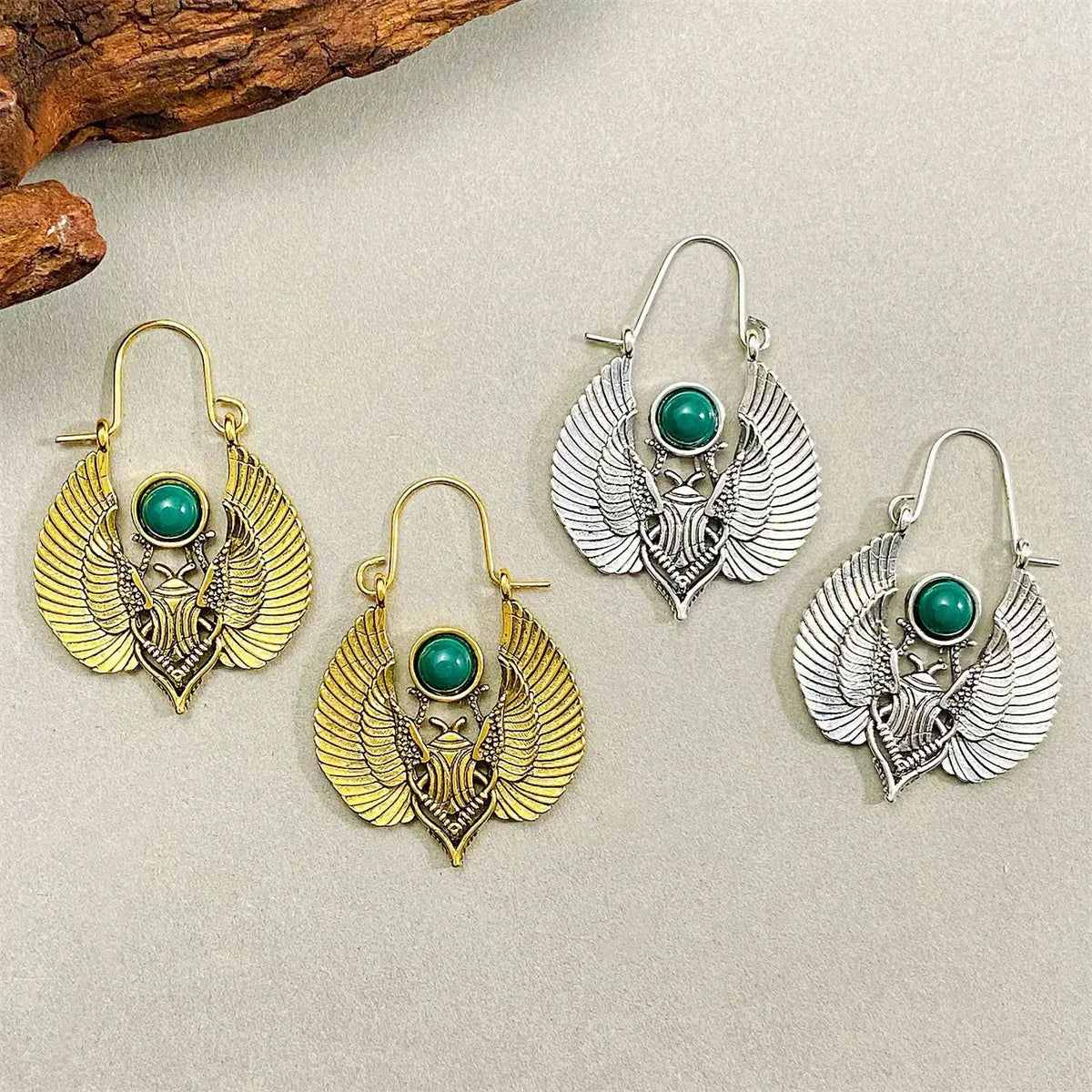 Pharaohs ladybug earrings