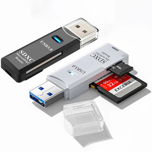 2 In 1 High Speed USB 3.0 2.0 Micro SD TF Card Reader Adapter Data